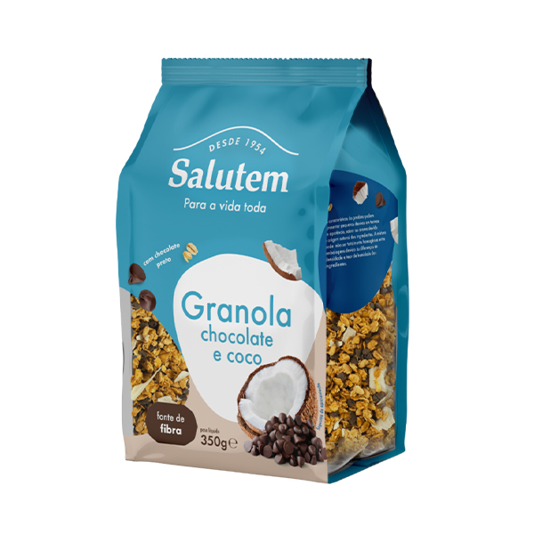 Salutem Granola Chocolate E Coco 350g