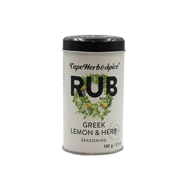 Temperos Cape Herb & Spice 100g Rub Seasoning Mix-Greek Lemon & Herb