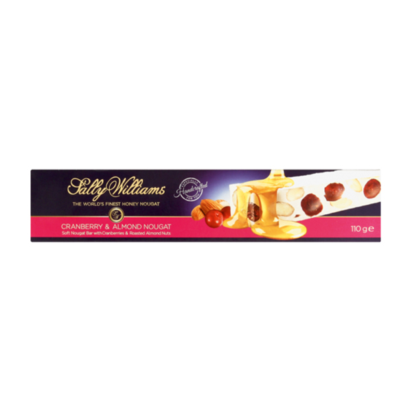 Sally Williams Cranberry & Almond Nougat 110g