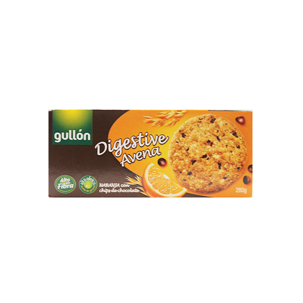 Gullon Bolachas Digestive Avena Laranja 280g