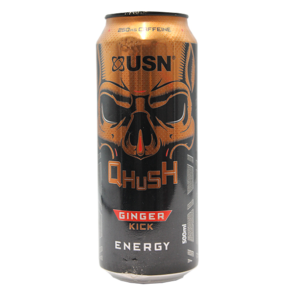 Usn Qhush Ginger Kick Energy Drink 500ml
