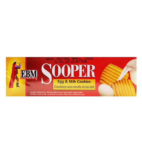 Ebm Sooper Bolachas Egg& Milk Cookies 112g