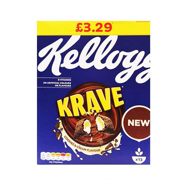 Kelloggs Krave Cookies Cream 410g
