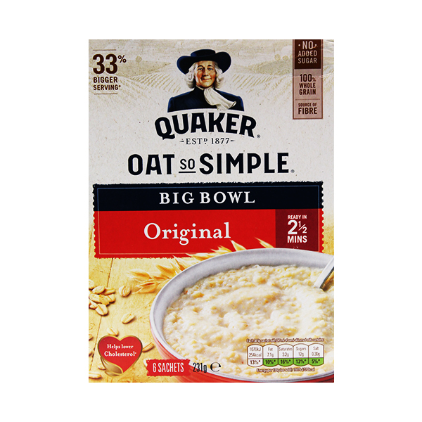 Quaker Oat So Simple Original 231g