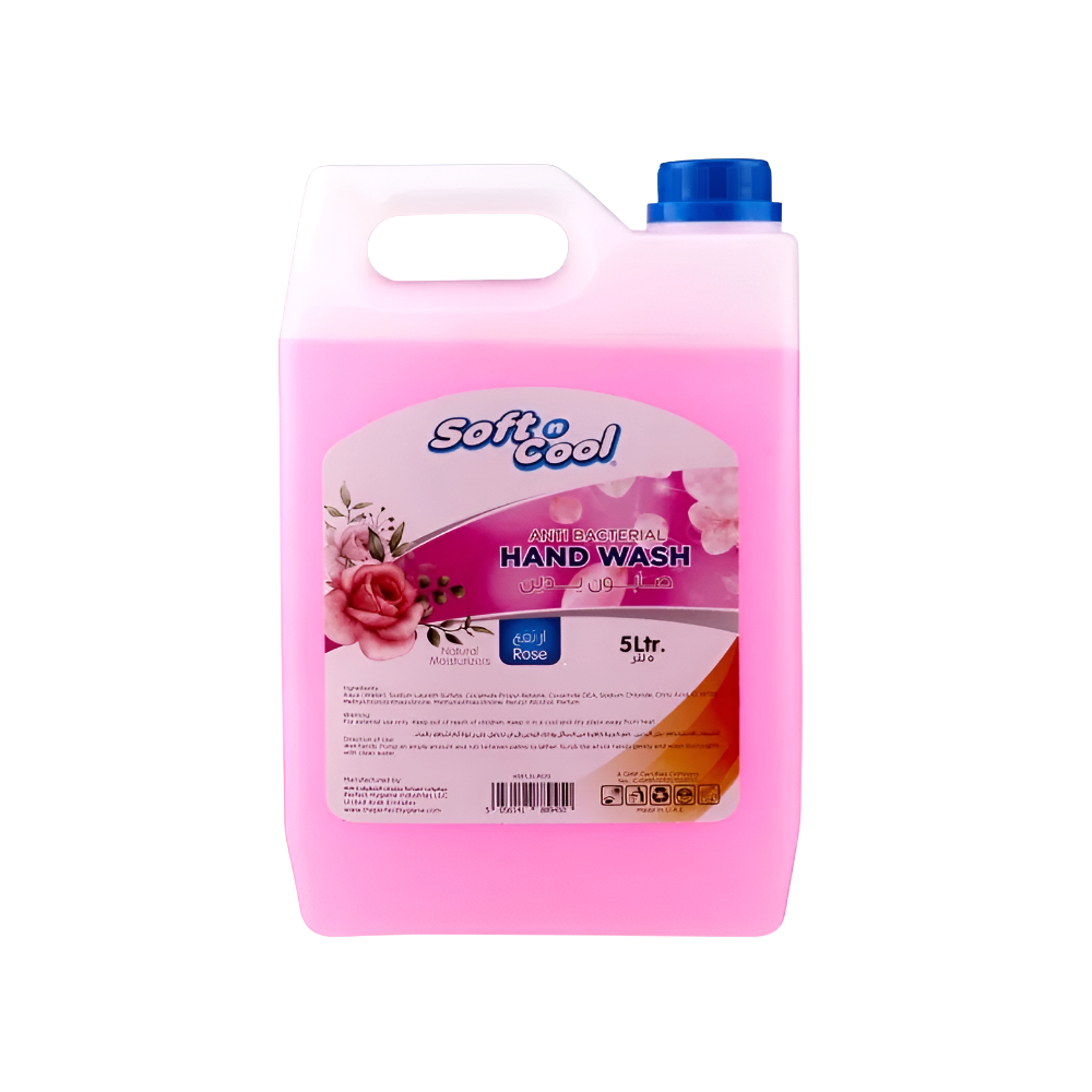 Soft Cool Hand Wash Antibacterial Rose 5L