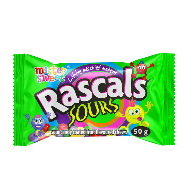 Doces Mister Sweet Rascals Sours 50g