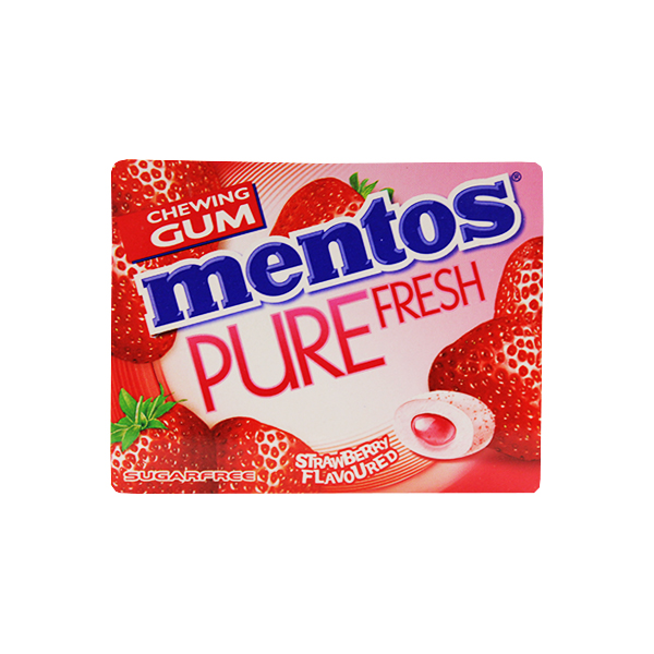 Mentos Chewing Gum Strawberry 14g