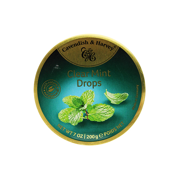 Cavendish Clear Mint Drops 200g