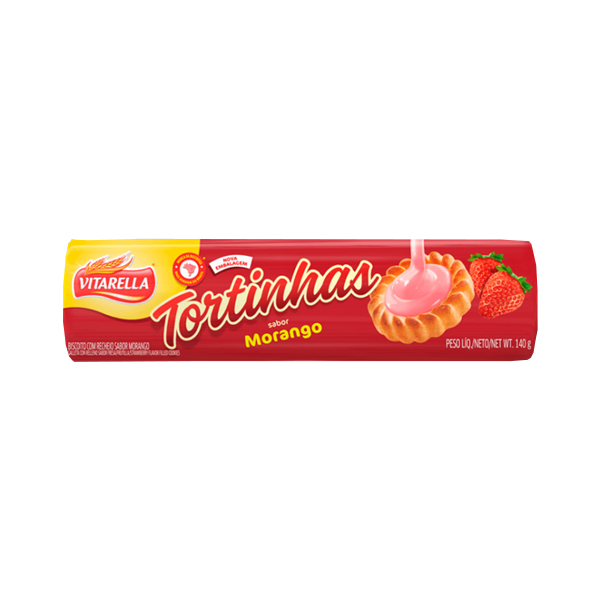 Vitarella Tortinhas Morango 140g