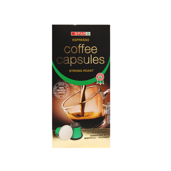 Spar Espresso Coffee Capsules Strong 50g