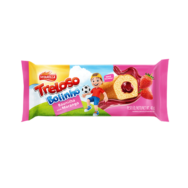 Vitarella Treloso Bolinho Van/Mora 40Gr