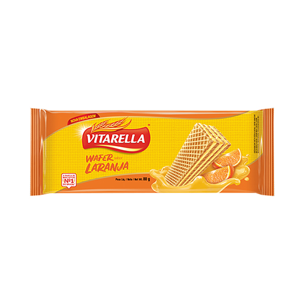 Vitarella Wafer Laranja 80g