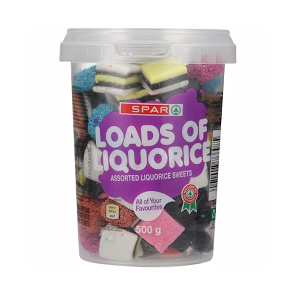 Spar Loads Of Liquorice Assorted 500g