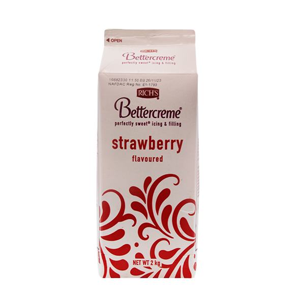 Richs Bettercreme Strawberry 2kg