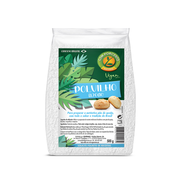 Cem Porcento Polvilho Azeao 500g