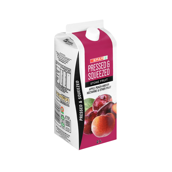 Spar Pressed Sq.apple Peach 2L