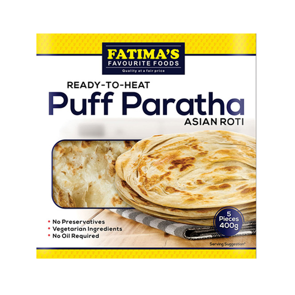Fatimas Puff Paratha Plain 400g