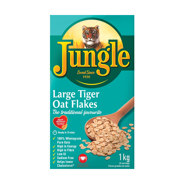 Jungle Large Tiger Oat Flakes Traditional 1kg