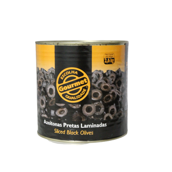 Gourmet Azeitonas Pretas Laminadas 2,6kg