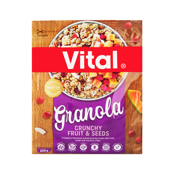 Vital Granola Crunchy Fruit 650g