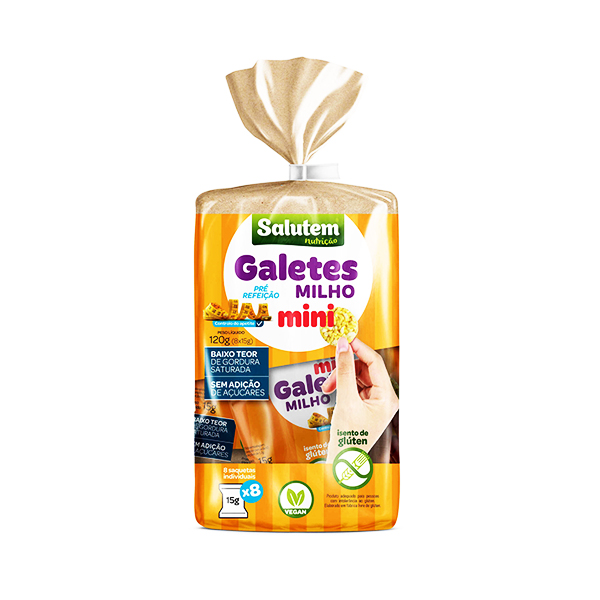 Saluten Mini Galetes Milho 120Gr