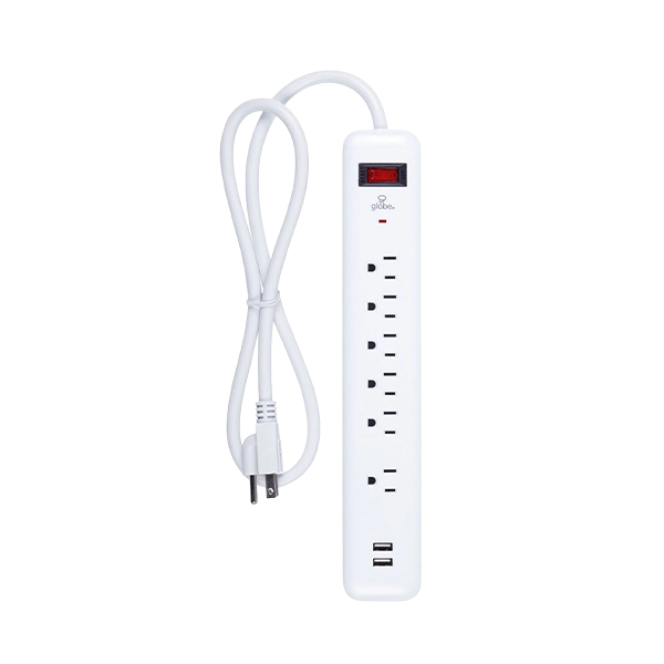 Globe Surge Protector With Usb Charging 78692