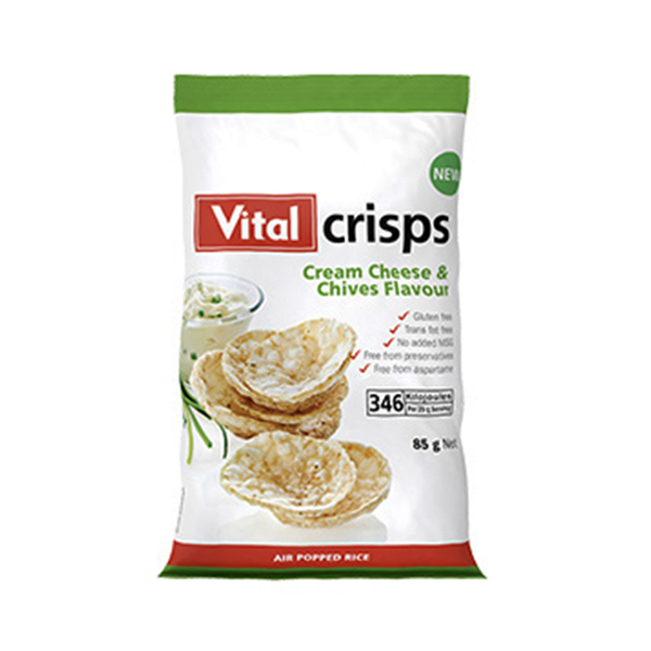 Vital Crisps Cream Cheese 85g