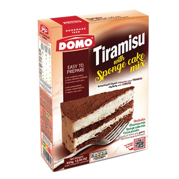 Domo Tiramisu Sponge Cake Mix 353g