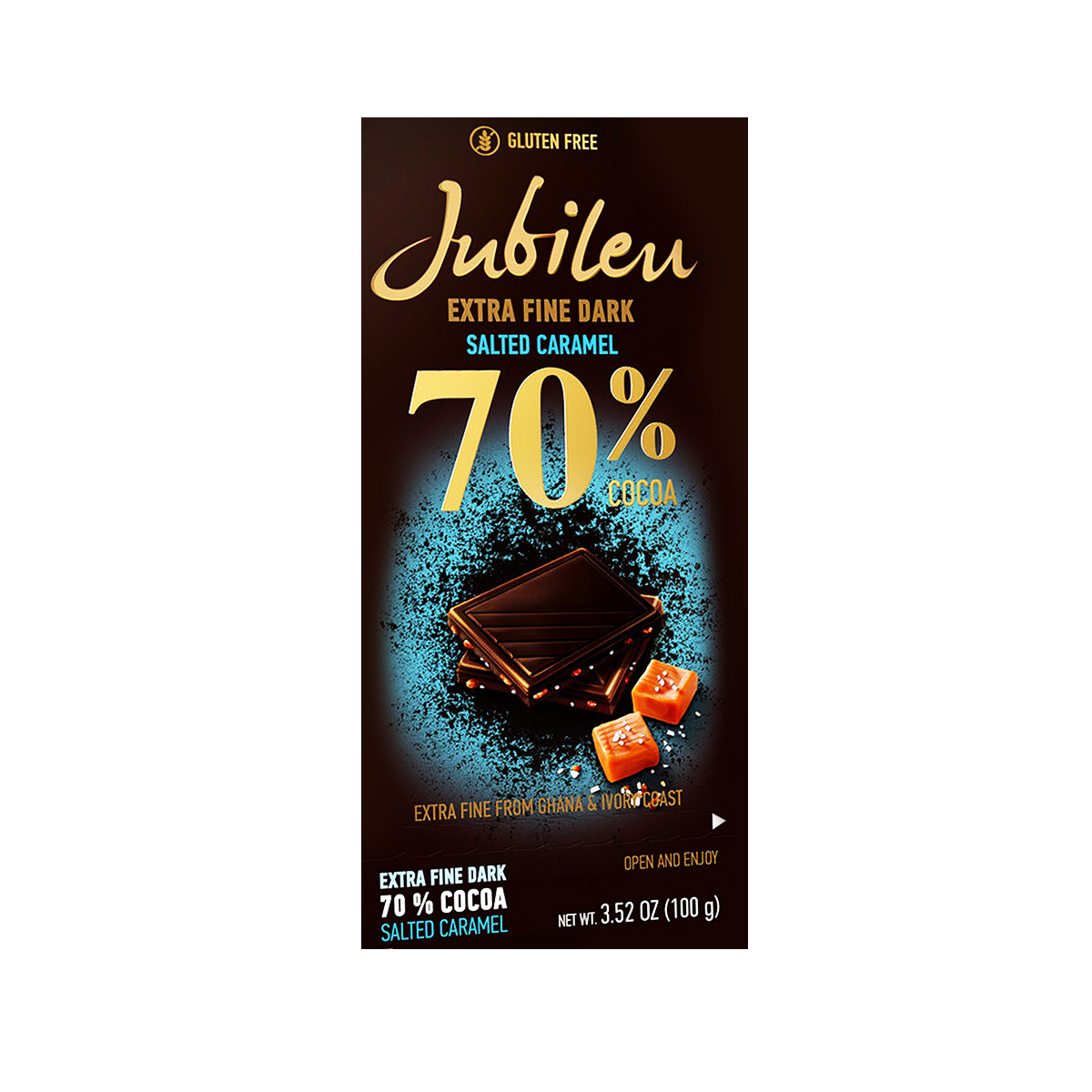 Jubileu E.fine Dark Salted Caram.100g