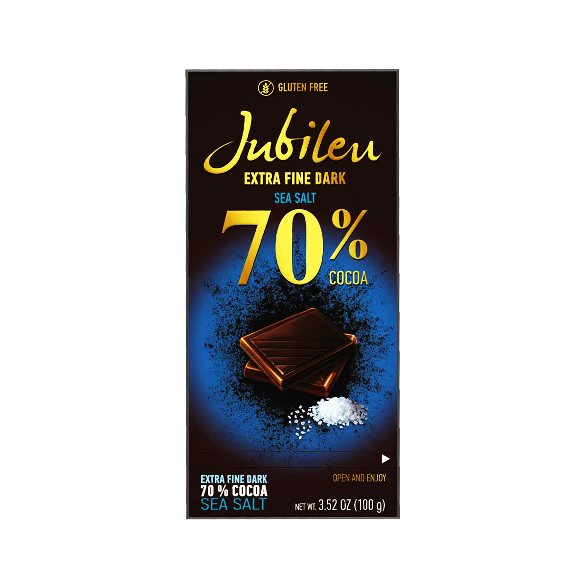 Jubileu Dark Sea Salt Choco.70% 100g