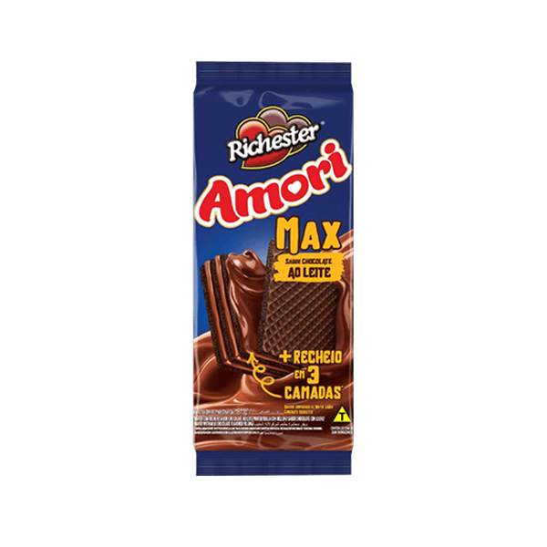 Rich.amori Wafer Choco Ao Leite 87g