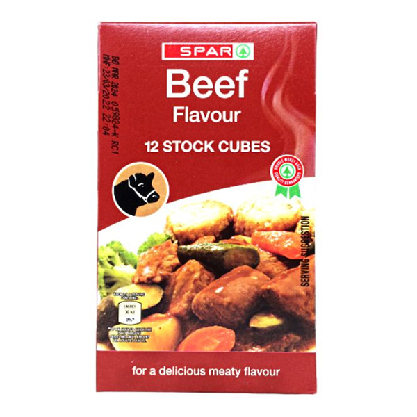 Spar Beef Flavour 12Stock Cubes 120g