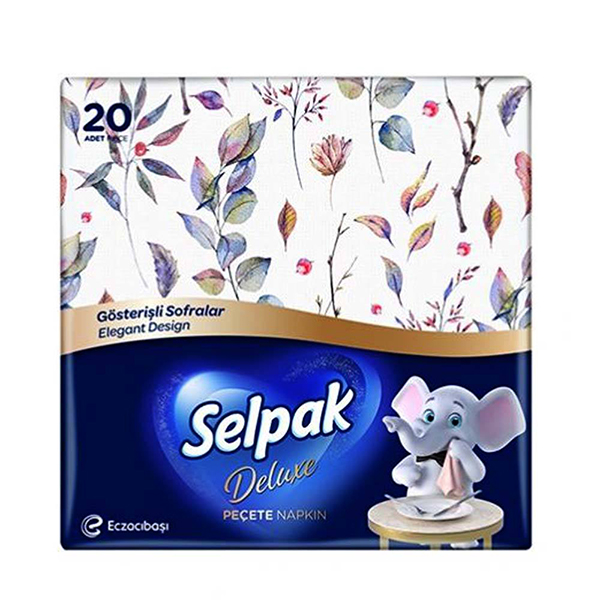Selpak Deluxe Guardanapo Elegant Design 20S
