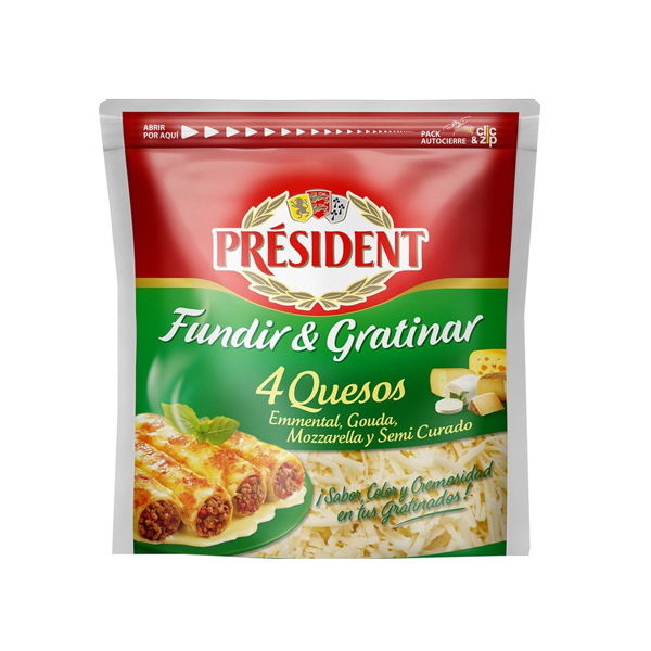 President 4 Queijos Ralado 150g
