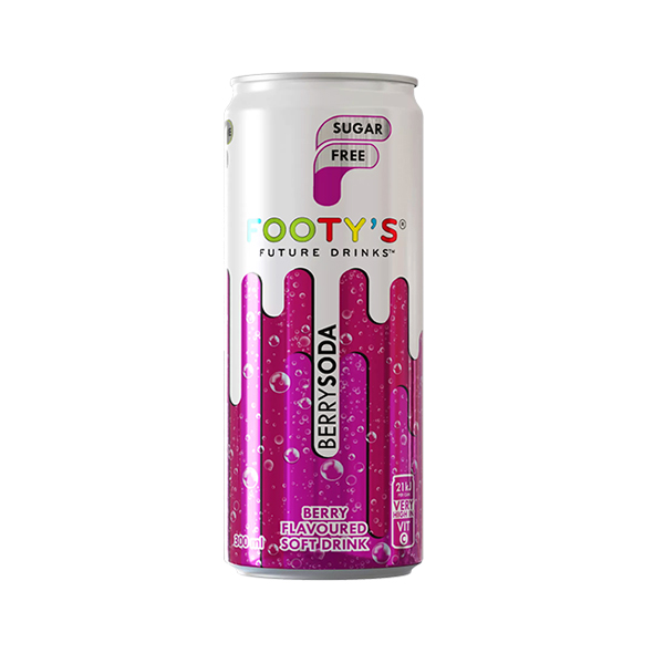 Footys Berry Soda Drink 300ml