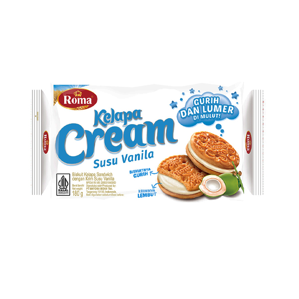 Roma Kelapa Cream Vanilla 180g