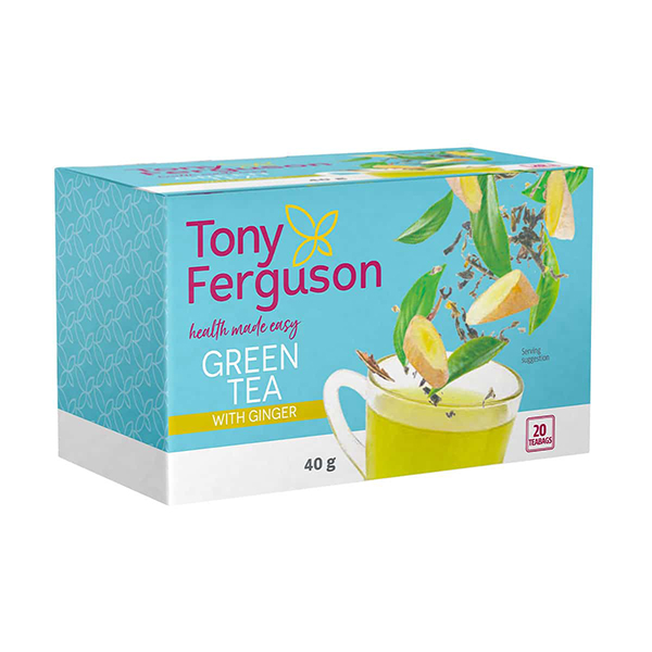 Tony Ferg.green Tea W.ginger 40g