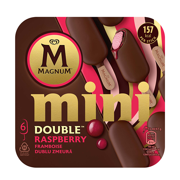 Magnum Gelado Mini Double Raspberry 360ml