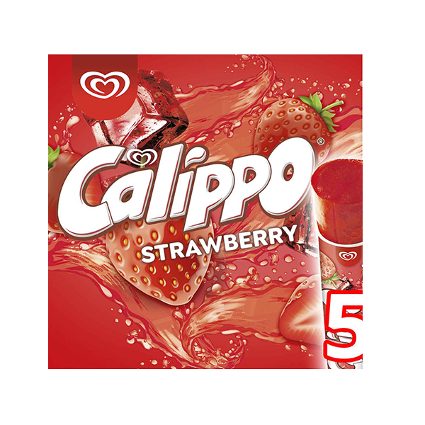 Ola Gel.calippo Morango 5X105ml