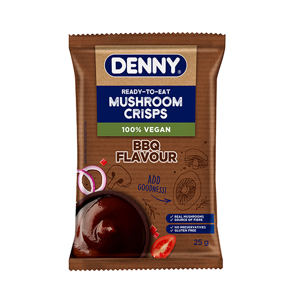 Denny Mushroom Crisps Bbq 25g