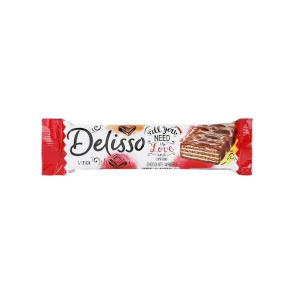 Delisso Wafers Cocoa Cream Morango 28g