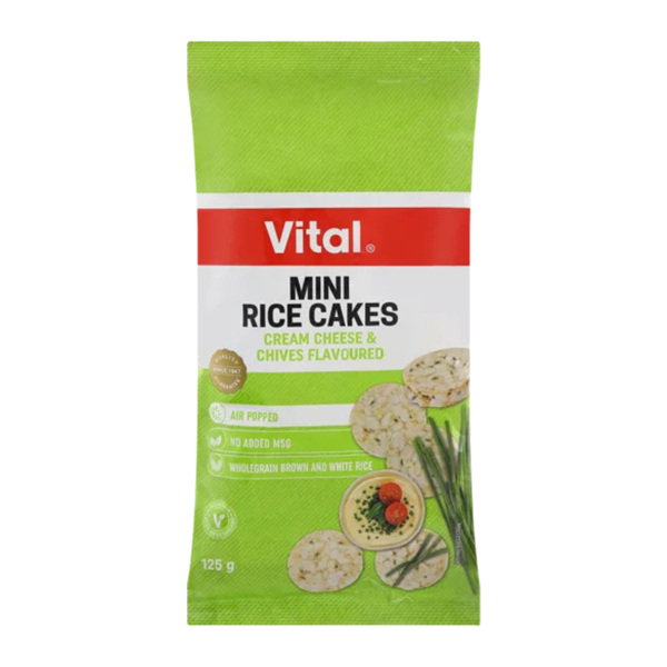 Vital Mini Rice Cake Cr.cheese 125g