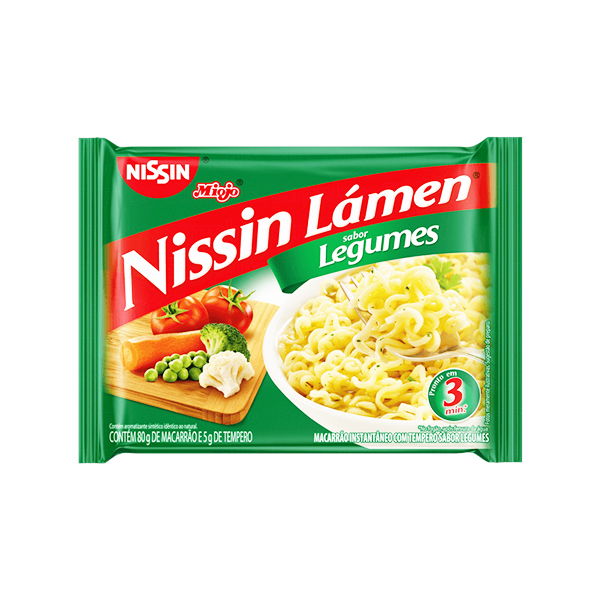 Nissin Lamen Massa Inst.legumes 80g