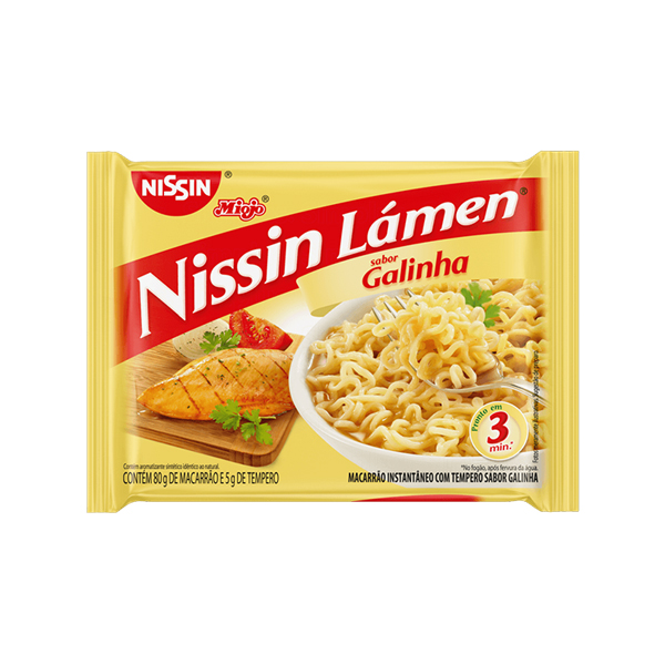 Nissin Lamen Massa Inst.galinha 80g
