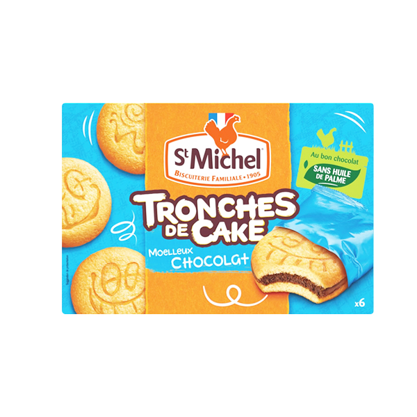 St.michel Tronches De Cake Choco.175g