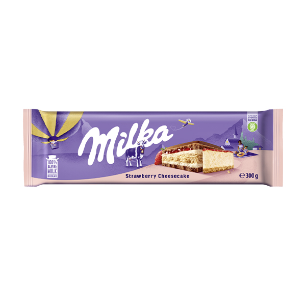 Milka Strawberry Cheesecake 300g