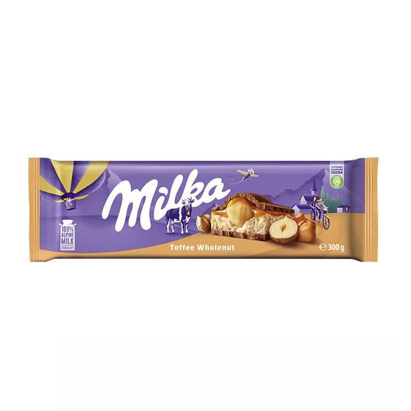 Milka Toffee Wholenut Choco.300g