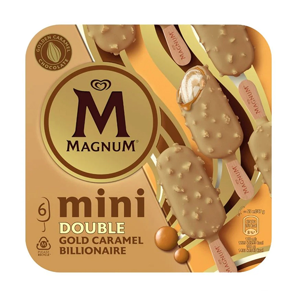 Magnum Mini Double Caram.billi 6X55ml