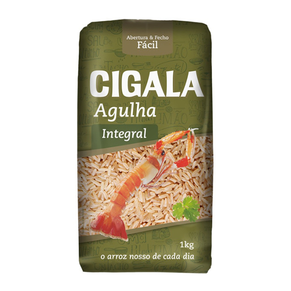 Cigala Arroz Agulha Integral 1kg