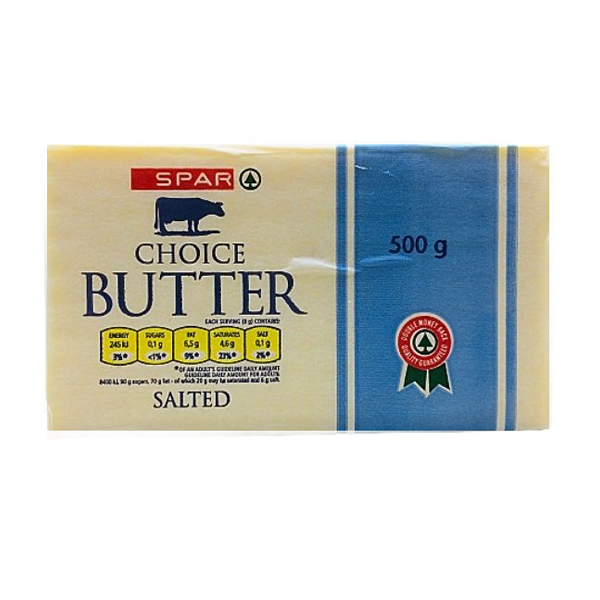 Spar Choice Butter Salted 500g